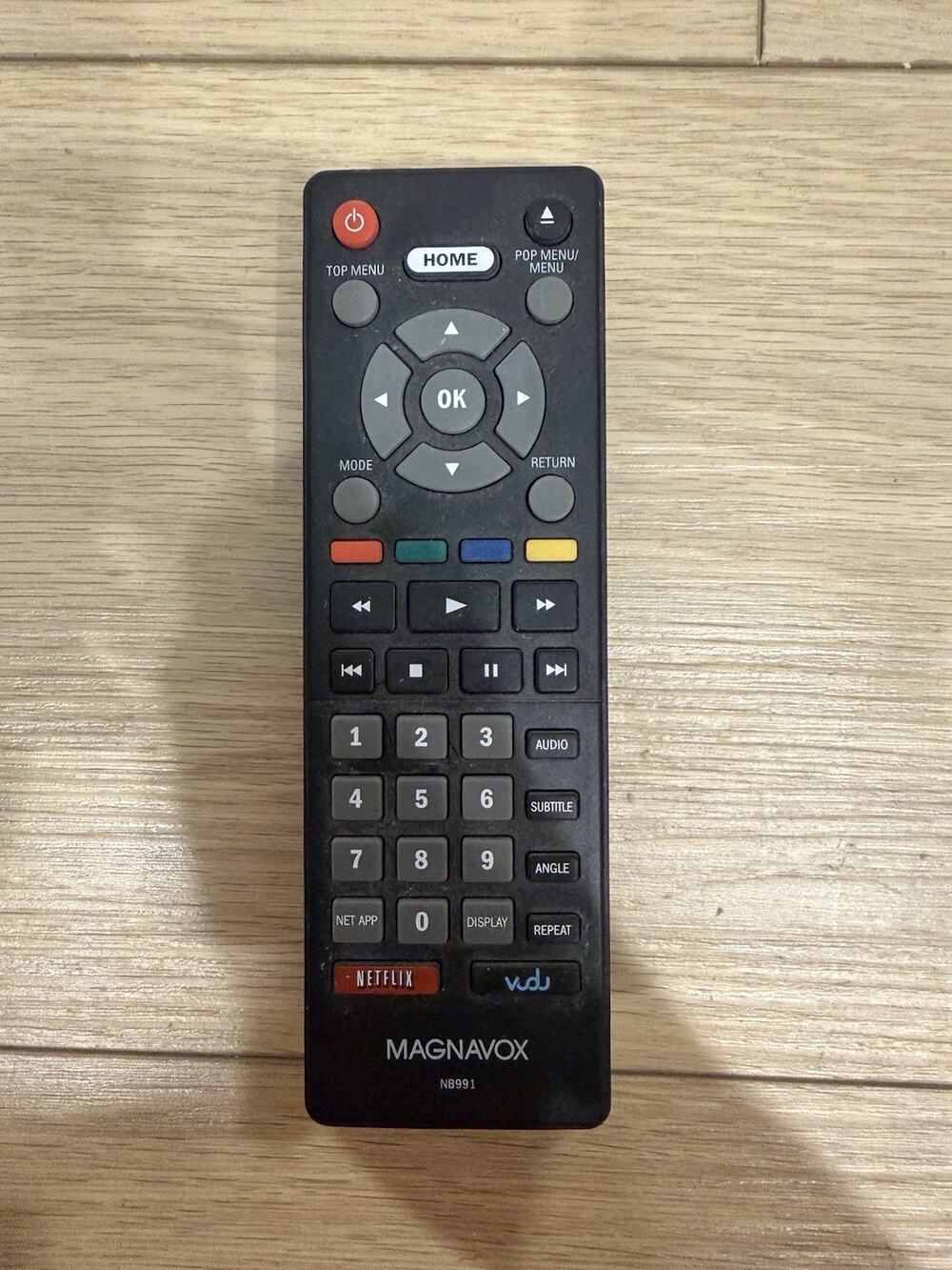 Magnavox NB991 Blu-ray Disc Player Remote Control MBP5320FF7, MBP5320